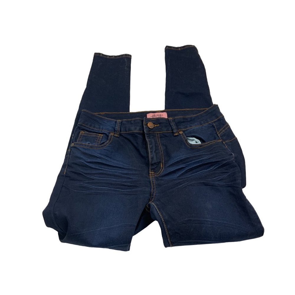 Harley Blue Skinny Jeans. Sz 9 - Picture 2 of 4